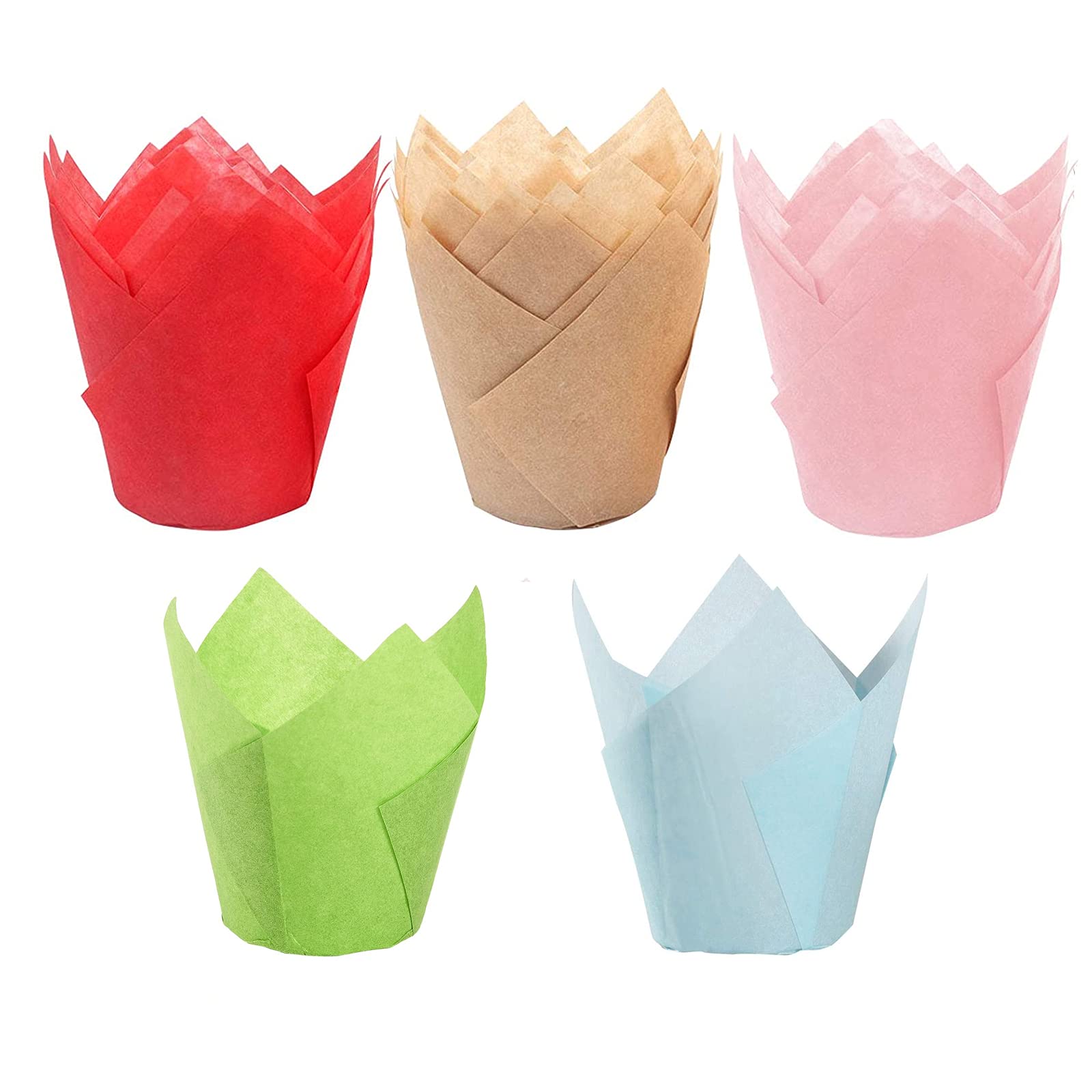 Caissette Muffin Papier Cuisson Tulipe Moule Cupcake Gâteau Maison
