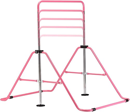 Miniatura 3 de Barra de gimnasia para niños, barra de entrenamiento junior, barras horizontales ajustables en altura, barras de gimnasia plegables para niños