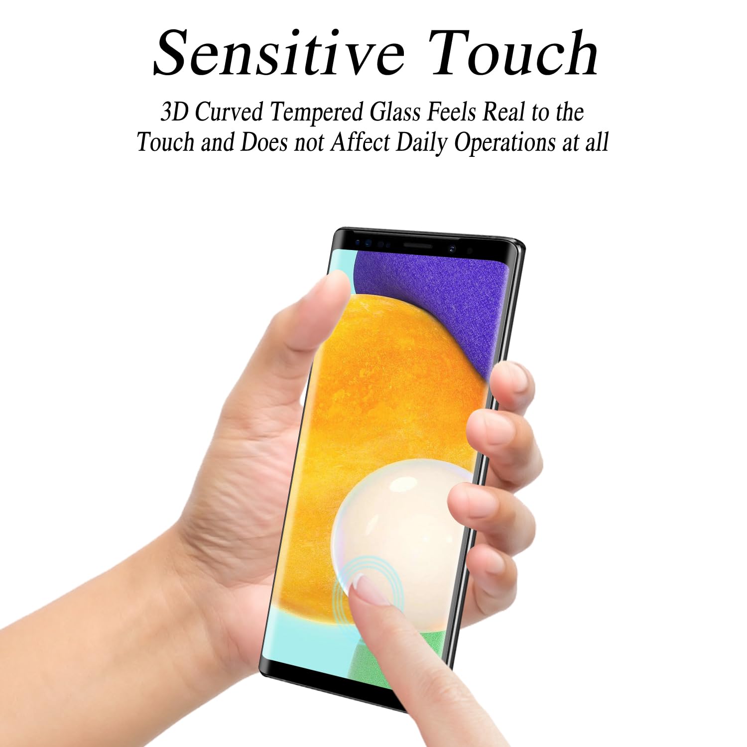 3 Pezzi, Vetro Temperato per Samsung GALAXY NOTE 9, Pellicola