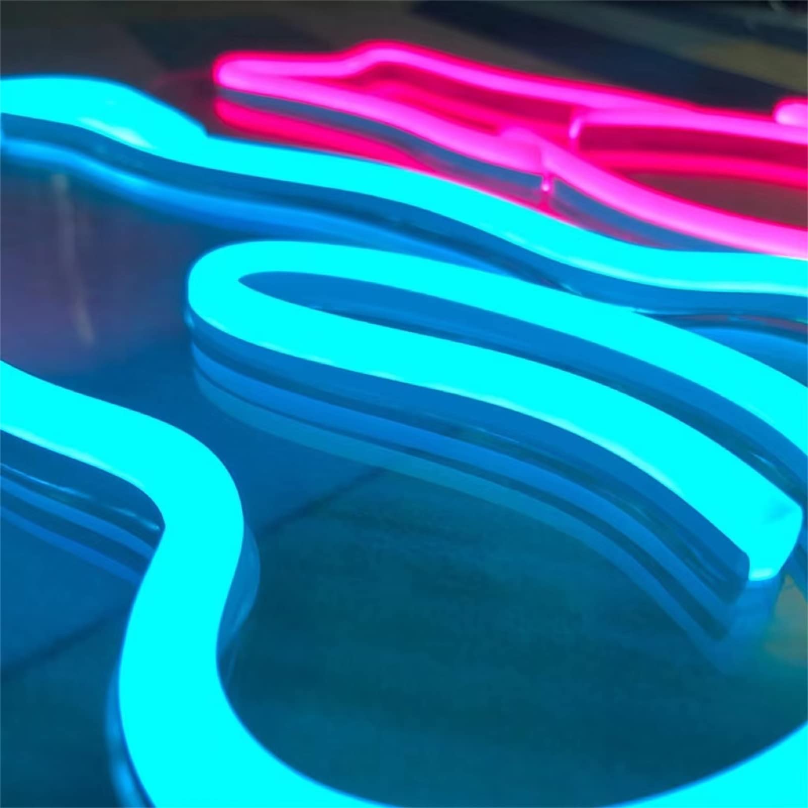 Gatto Cane Insegna Neon con Luce Neon Negozio Animali Decorazione Parete Gattino Cucciolo Luce LED Casa Camera Canile Decorazione Parete Negozio Animali Domestici Segno di Luce,B,33x28CM