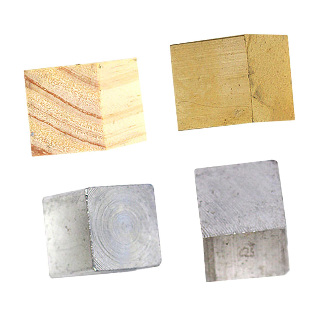 Holibanna Matériel Éducatif De Physique Ensemble De 4 Blocs De En Métal Cube De Cube D'aluminium Expérience De Comparaison De Instrument D'enseignement Scientifique