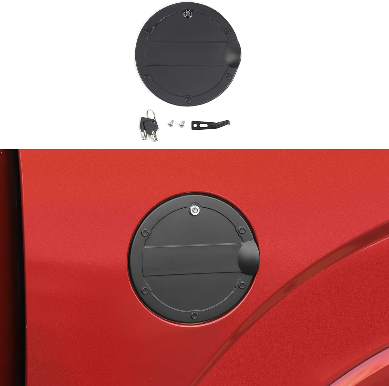 CheroCar Gas Cap Fuel Tank Cap Fuel Filler Gas Door Cover Replacement for Ford F150 2015 2016 2017 2018 2019 2020 OE Standard Direct Fit Fuel Cap Exterior Accessories