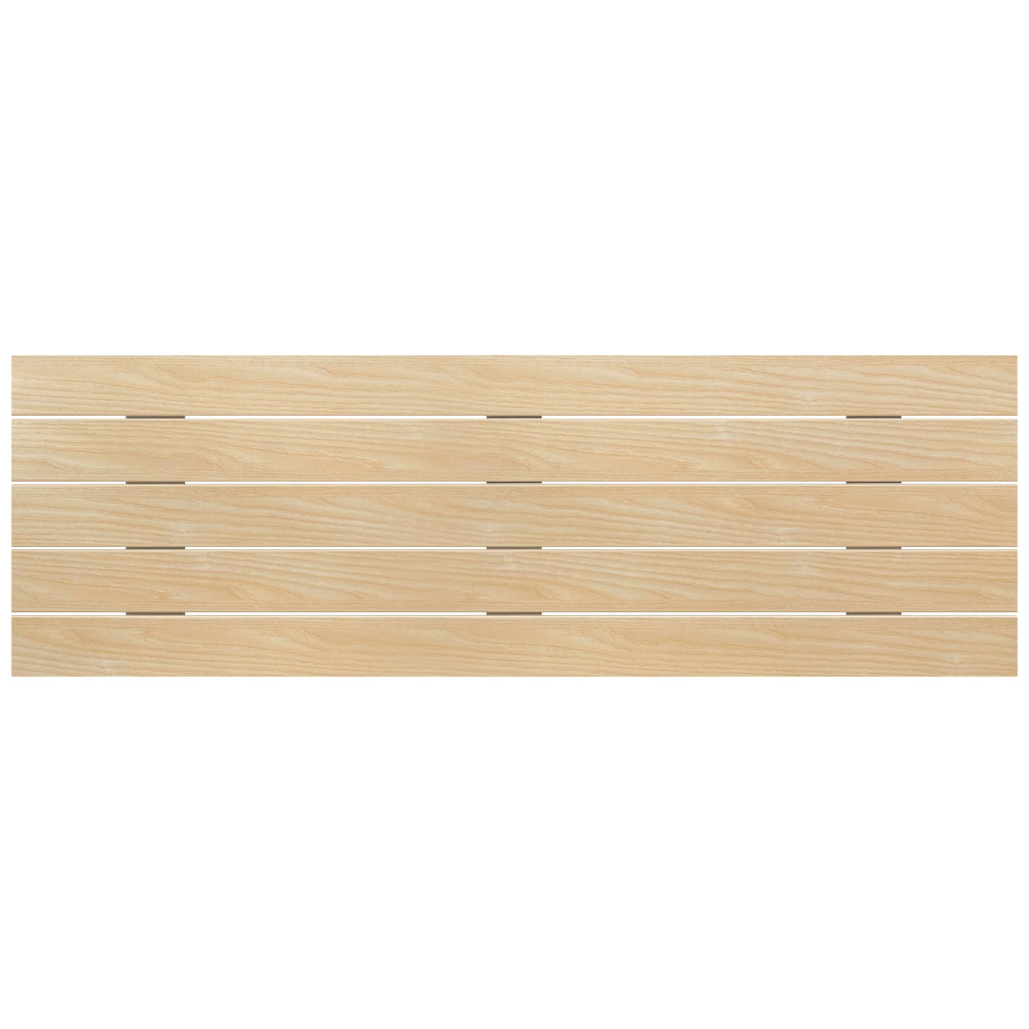 DHOME Testiera di Legno riciclato DM Stile Pallet Orizzontale Letto Pallet Ferramenta inclusa (160x46 Pallet 5, Legno Naturale)