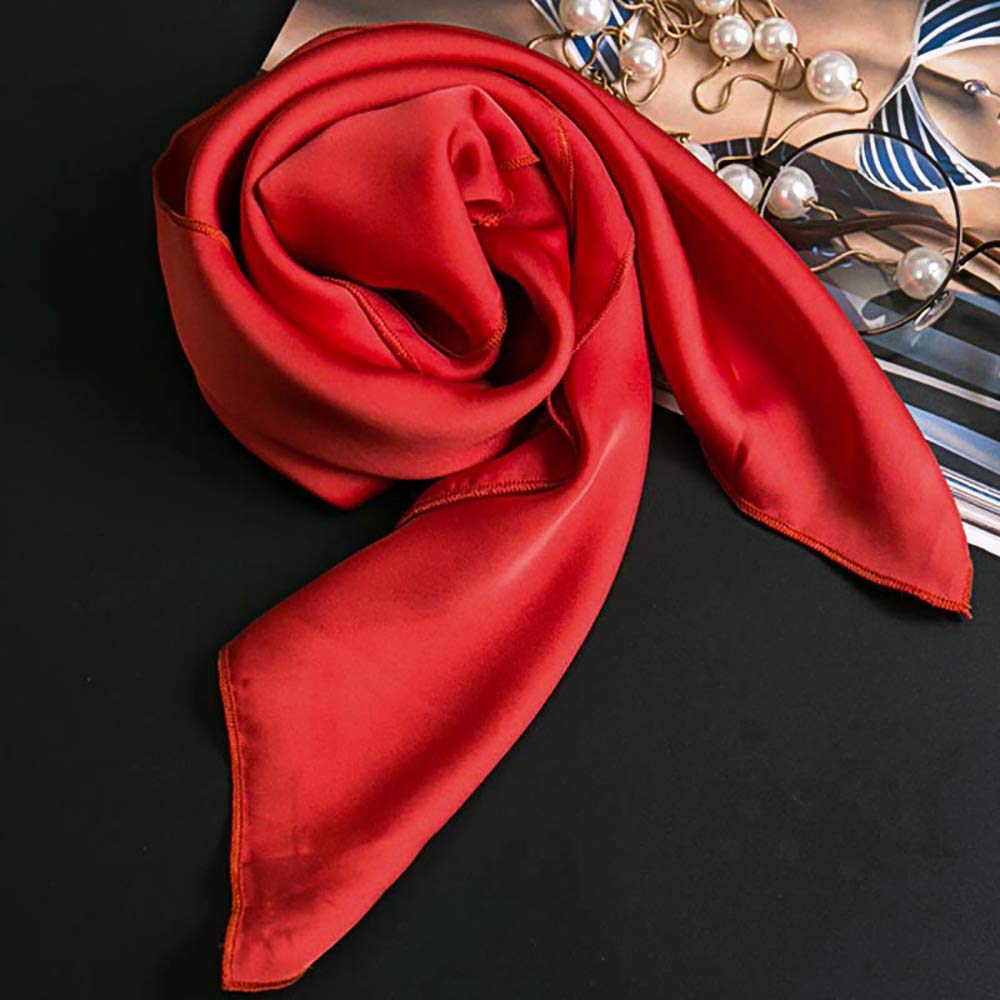 Glamorstar Satin Neck Scarf Suave Mujer