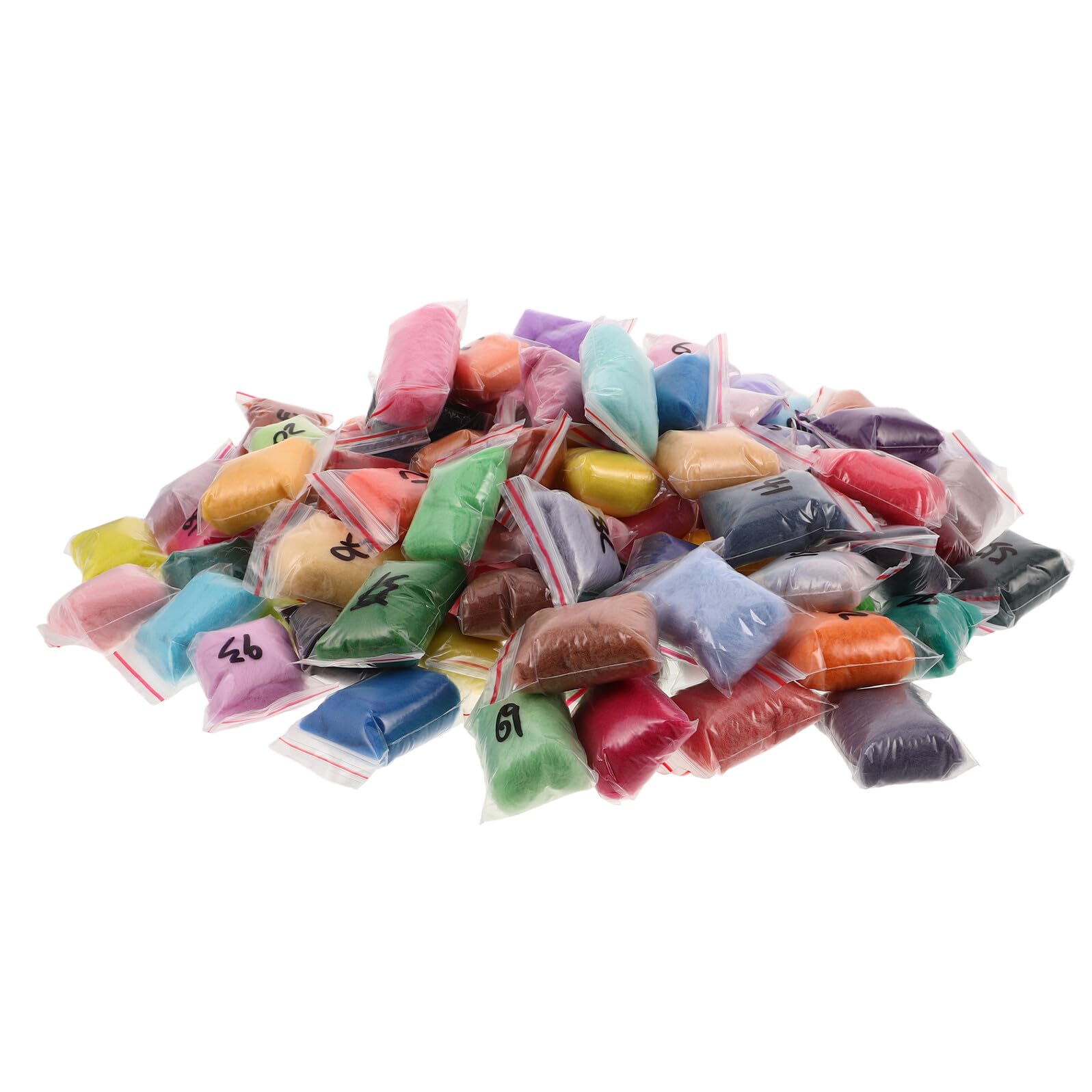 Lana para Fieltrar Aguja 100 Colores 100 Piezas para Manualidades