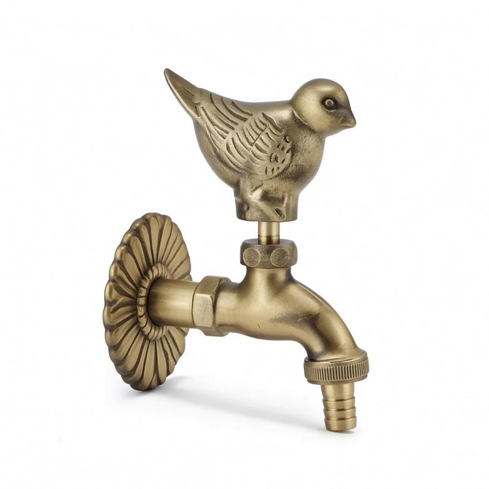 Robinet avec Rosace Décorative Décoratif, Moineau - Bronze Antique