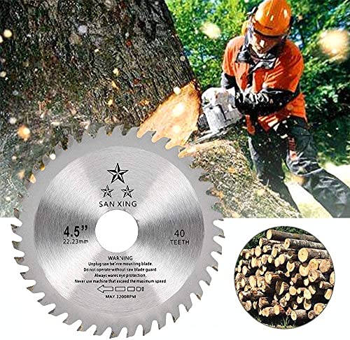 115mm Carbide Saw Blade, Circular Wood Mitre Saw Blade, 40T Saw Plunge Blade, Carbide Finishing Saws Blade, Metal Cutting Circular Saw Blade for Woodworking Wood Plastic Cutting 4.5inch (1PCS) - Image 4