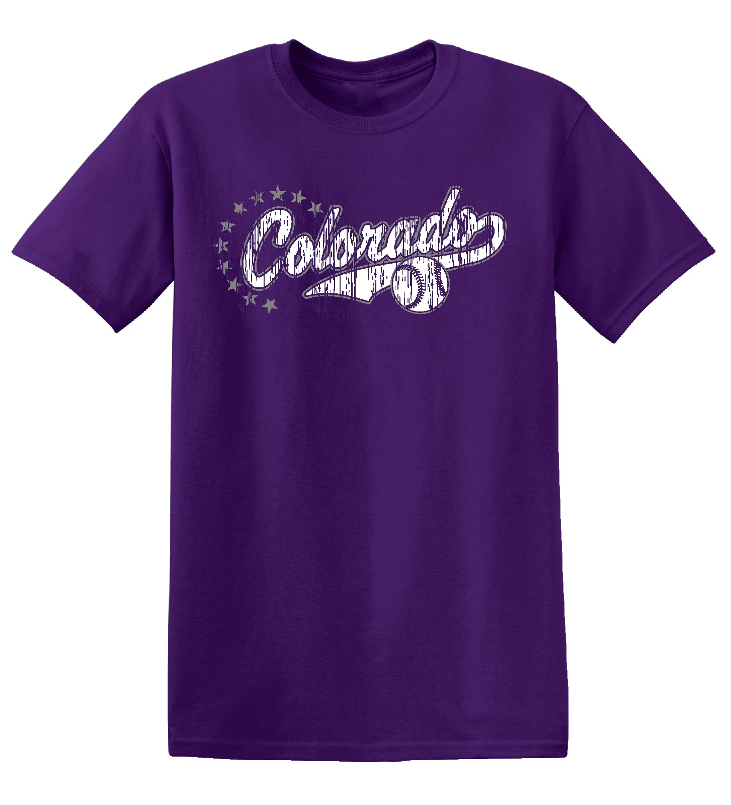 J2 Sport Men's & Women's Short Sleeve Baseball Shirt, Colorado, Large