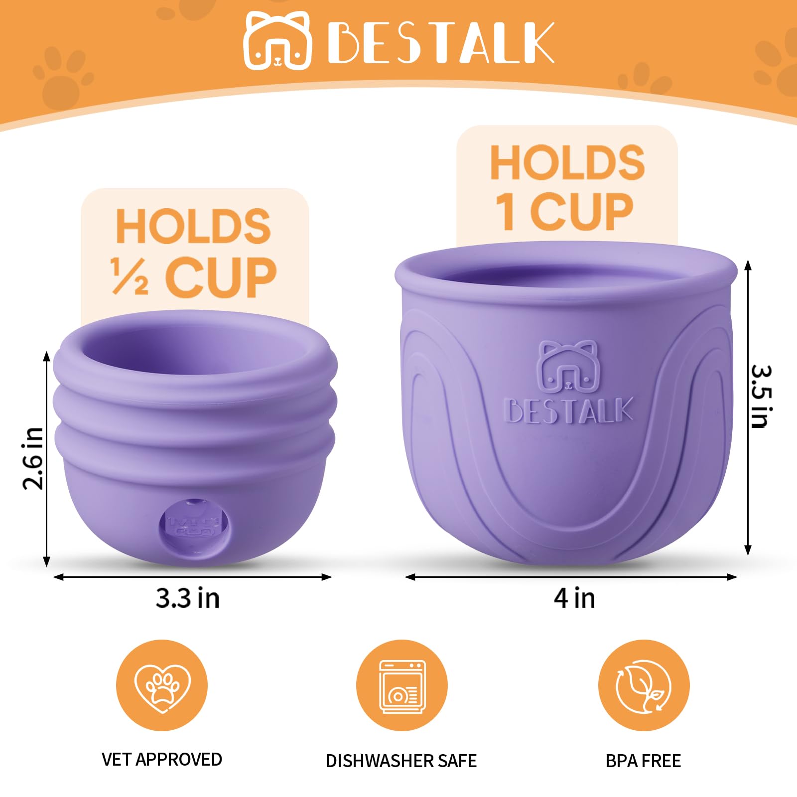 Leckerli-Spender Hundespielzeug, Topple Langanhaltendes Interaktives Puzzle Kauspielzeug für Hunde, Stuffable Dog Enrichment Frozen Lick Treat Toy für Langeweile, BPA-freies Silikon