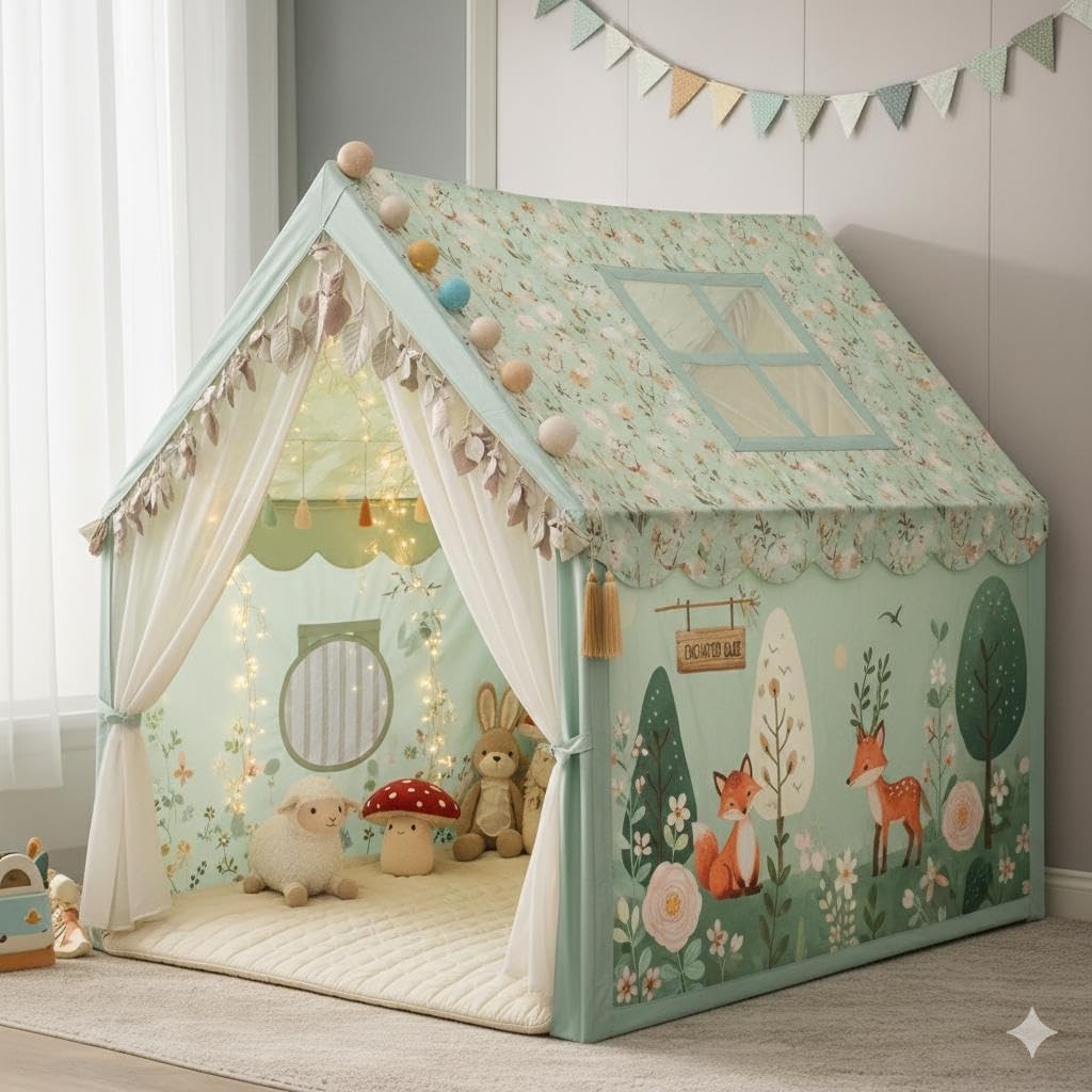 Kids Play Tent House - Colorful & Foldable! -17