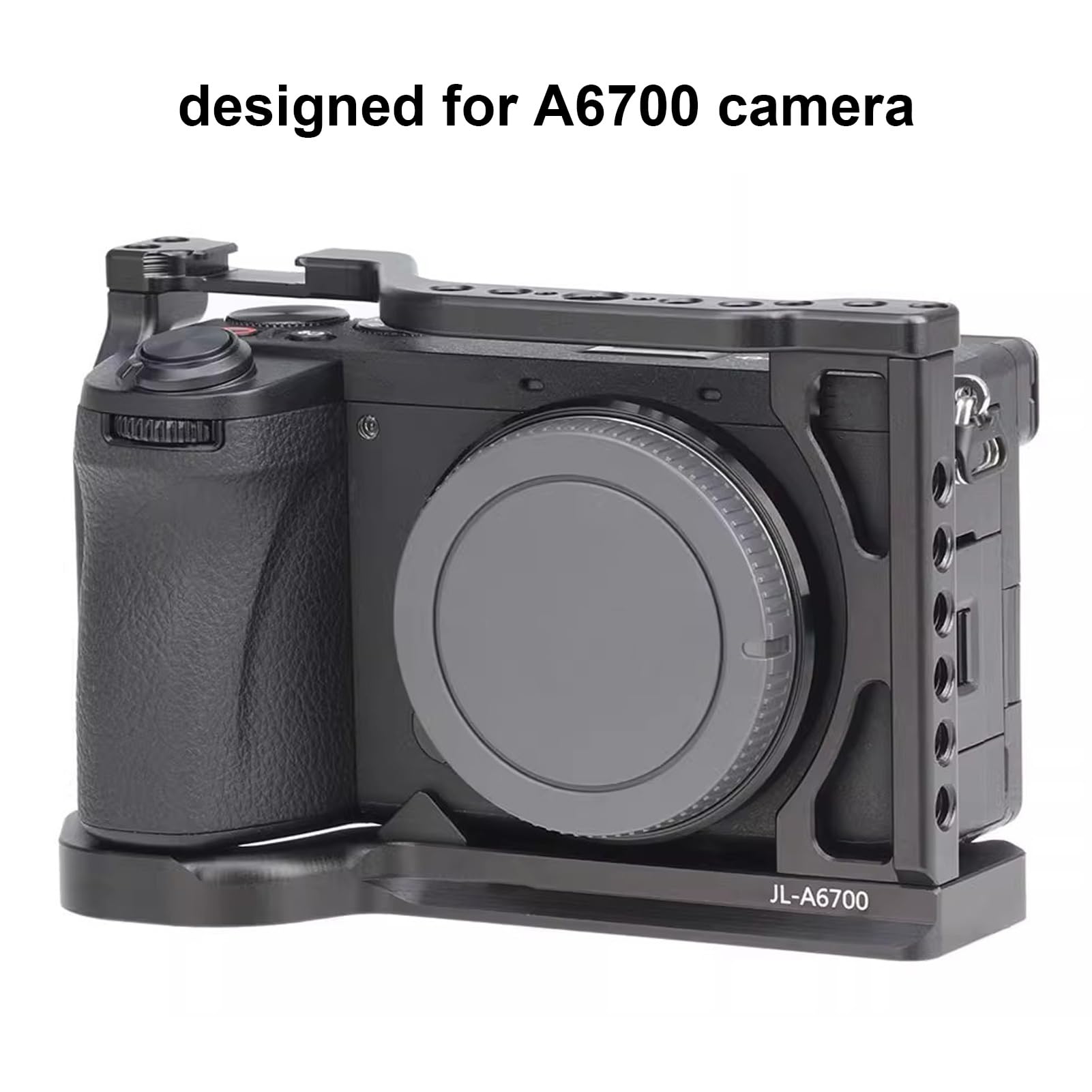 Gabbia per Fotocamera per A6700 Stabilizzatore Video in Lega di Alluminio Ad Alte Prestazioni per Accessori per Riprese Verticali 210 G