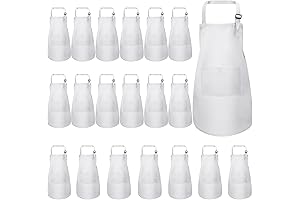 Eurzom 20 Pcs Toddler Christmas Aprons with Adjustable Ties