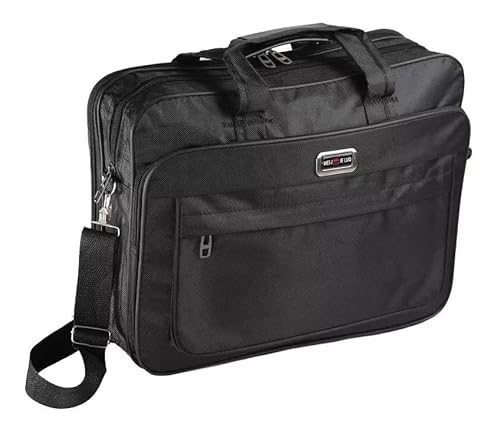 Bolsa Executiva Pasta Transversal Importada Ref: 212 (Preto, Único)
