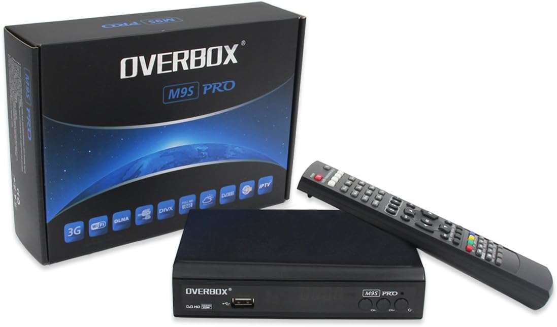 Satellite Receiver Digital TV Receiver Freesat Digi Boxes Freeview Full 1080P HD Decoder V8S M9S Pro FTA All Channels WiFi, PVR Video Ready Set Top Box