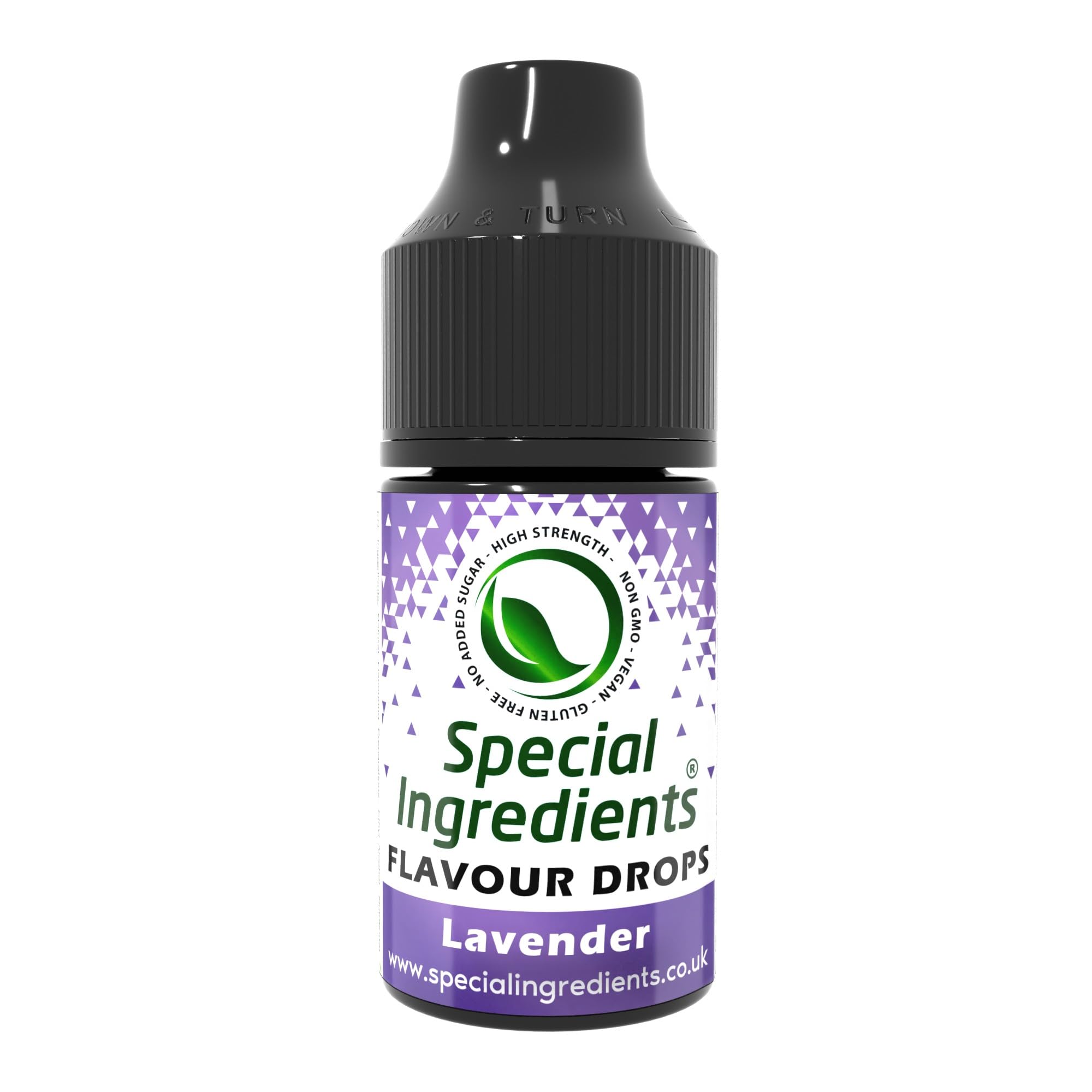 Special Ingredients Flavour Drops Lavender, 500 ml | Lavendel-Geschmackstropfen, Lebensmittelaroma, Vegane Geschmackstropfen, Für Backen, Speisen und Getränke, Zuckerfrei