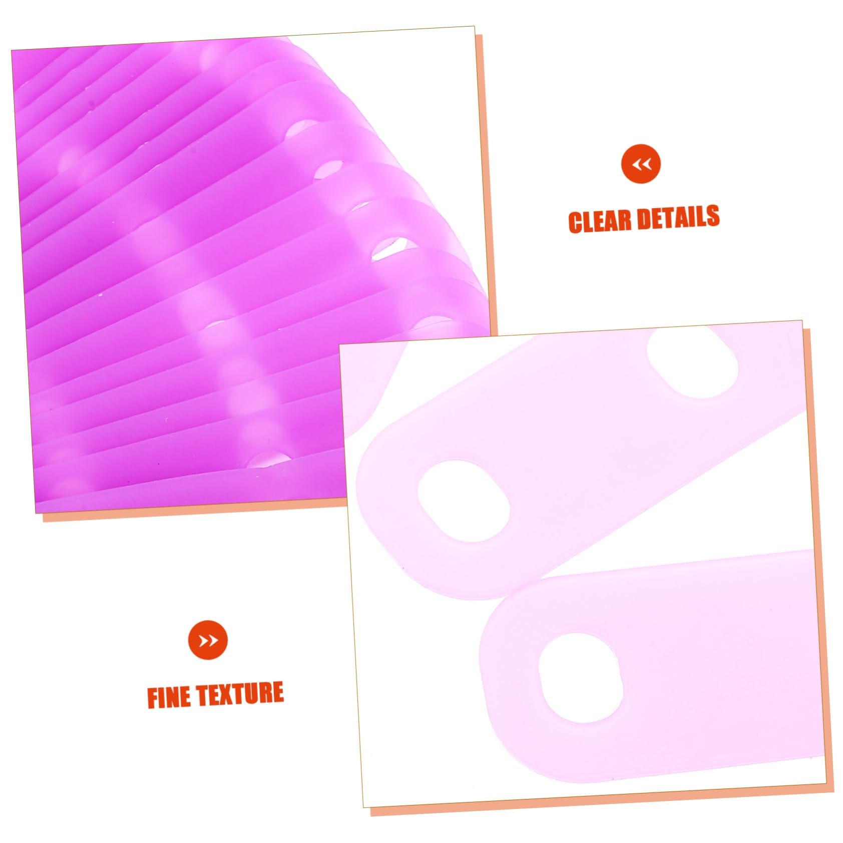 Baluue Heat Resistant Silicone Bands for Perm Rods Hair Roller Bands Set Elastic for Women 20pcs