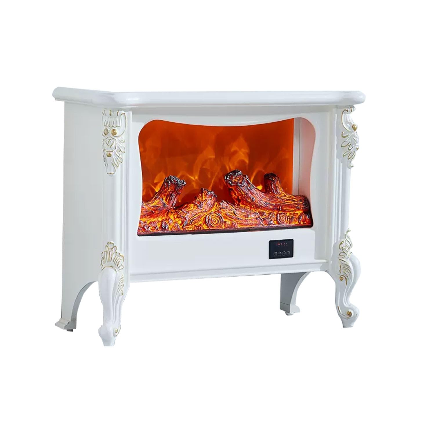 SchAan Electric Fireplace Stove freestanding Electric Fireplace Small European Style Floor or Table Heating Electric Fireplace