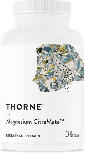 THORNE - Citramato de magnesio - Suplemento de citrato y malato de magnesio - Apoya la salud del corazón, los músculos esqueléticos, la función