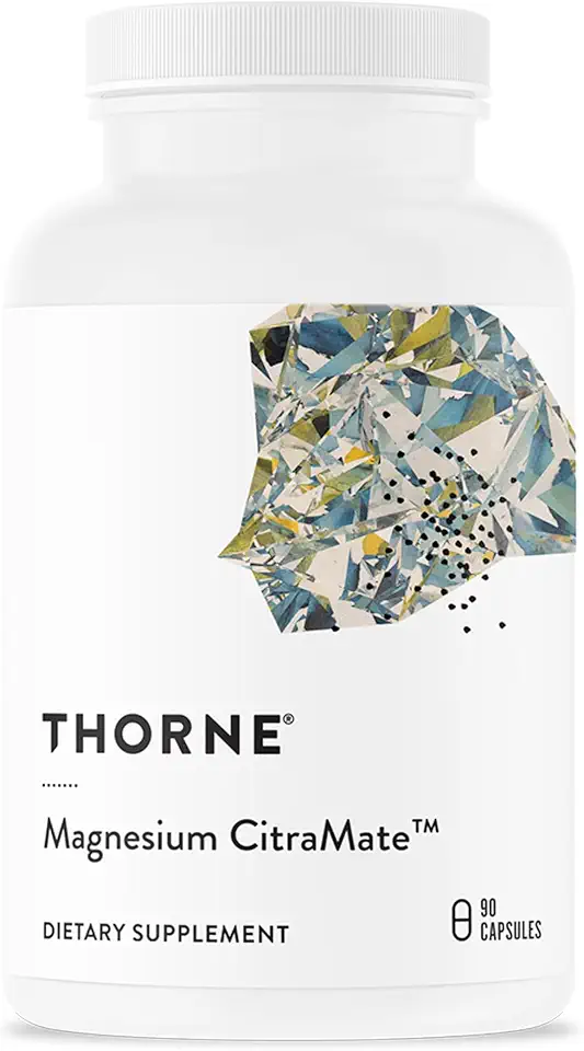 THORNE - Magnesium CitraMate - Magnesium Citrate &amp; Malate Supplement - Supports Heart Health, Skeletal Muscles, Cardiac &amp; Lung Function, Bone Density &amp; More* - Third-Party Certified - 90 S