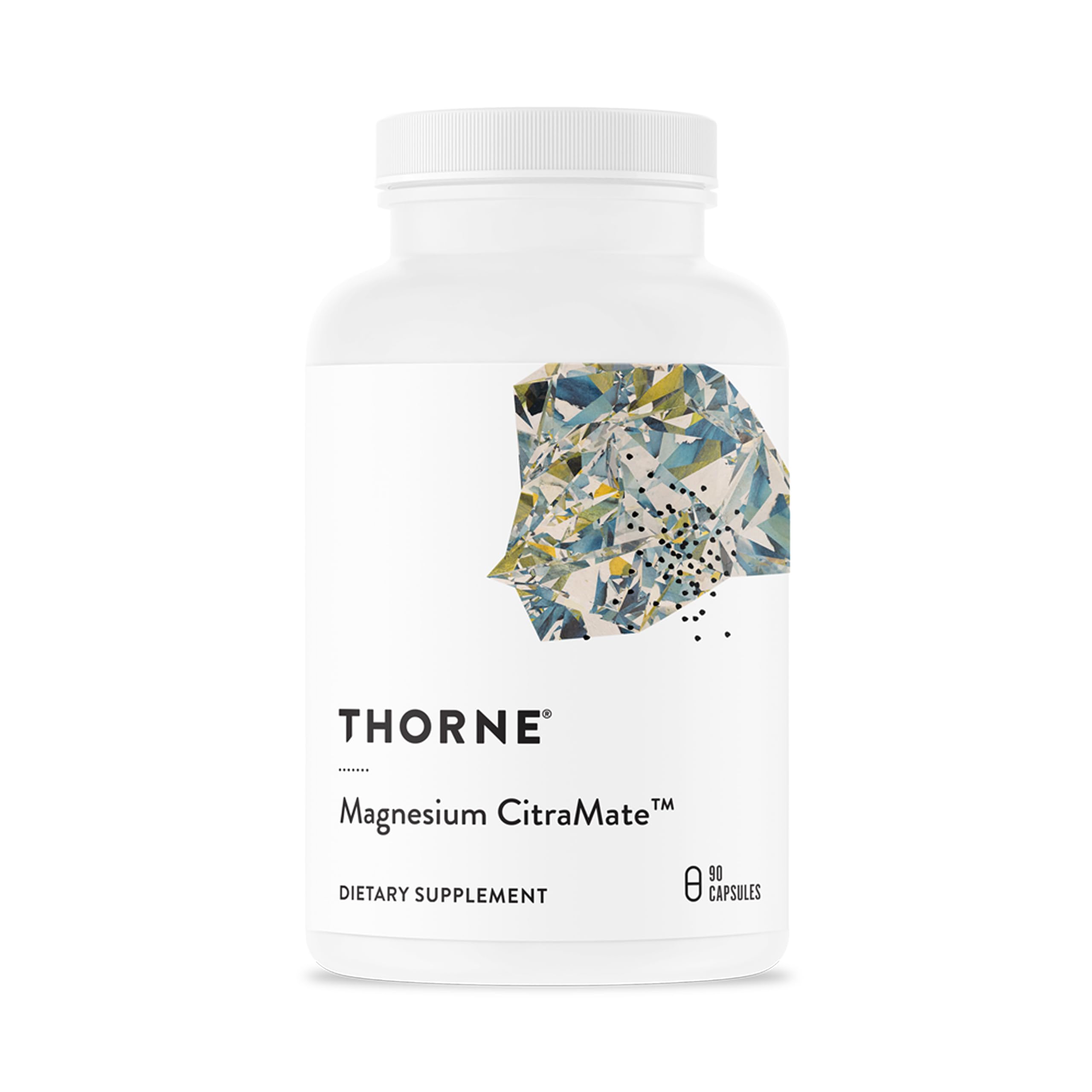 THORNE - Magnesium CitraMate - Magnesium Citrate & Malate Supplement - Supports Heart Health, Skeletal Muscles, Cardiac & Lung Function, Bone Density & More* - Third-Party Certified - 90 Servings