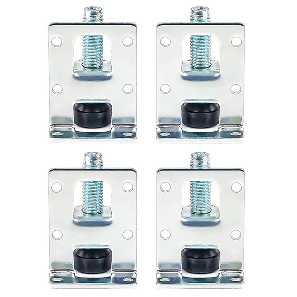 4 Pieces Adjustable Furniture Leveler Legs Load Foot Cold Rolled Steel Sofa/Cabinet Leveling Feet Floor Protecter Adjustable Leveling Feet for Table Workbench Furniture Stainless Steel Heavy Duty