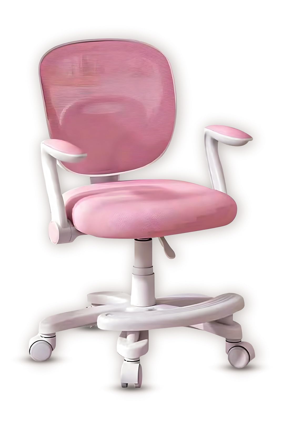 FEFE Kids Desk Study Chair- 41-53 x 59 x 46cm Height Adjustable- Computer Chairs with Armrests, Safe Brake Casters- Soft Cushion - Swivel Chair for Boys Girls