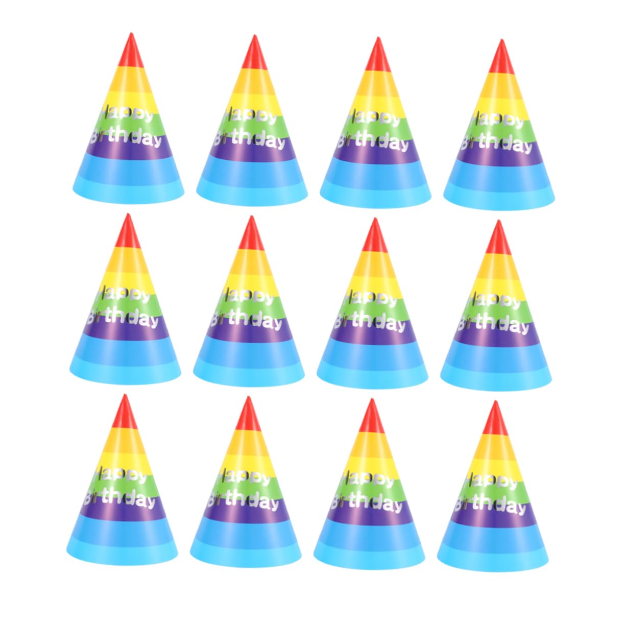 LABRIMP 50piezas Tocados Triangulares Sombrero De Cumpleaños Gorro Fiesta Decoración Cumpleaños