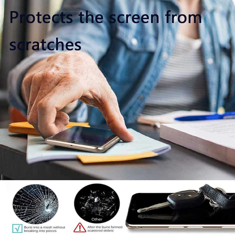 Case For ZTE ZMAX 11 Z6251 Phone Case, Stand Case With Tempered Glass Screen Protector Hide Telescopic Kickstand Shockproof Protective Cover TPU Silicon Case For ZTE ZMAX 11 Z6251 - Black