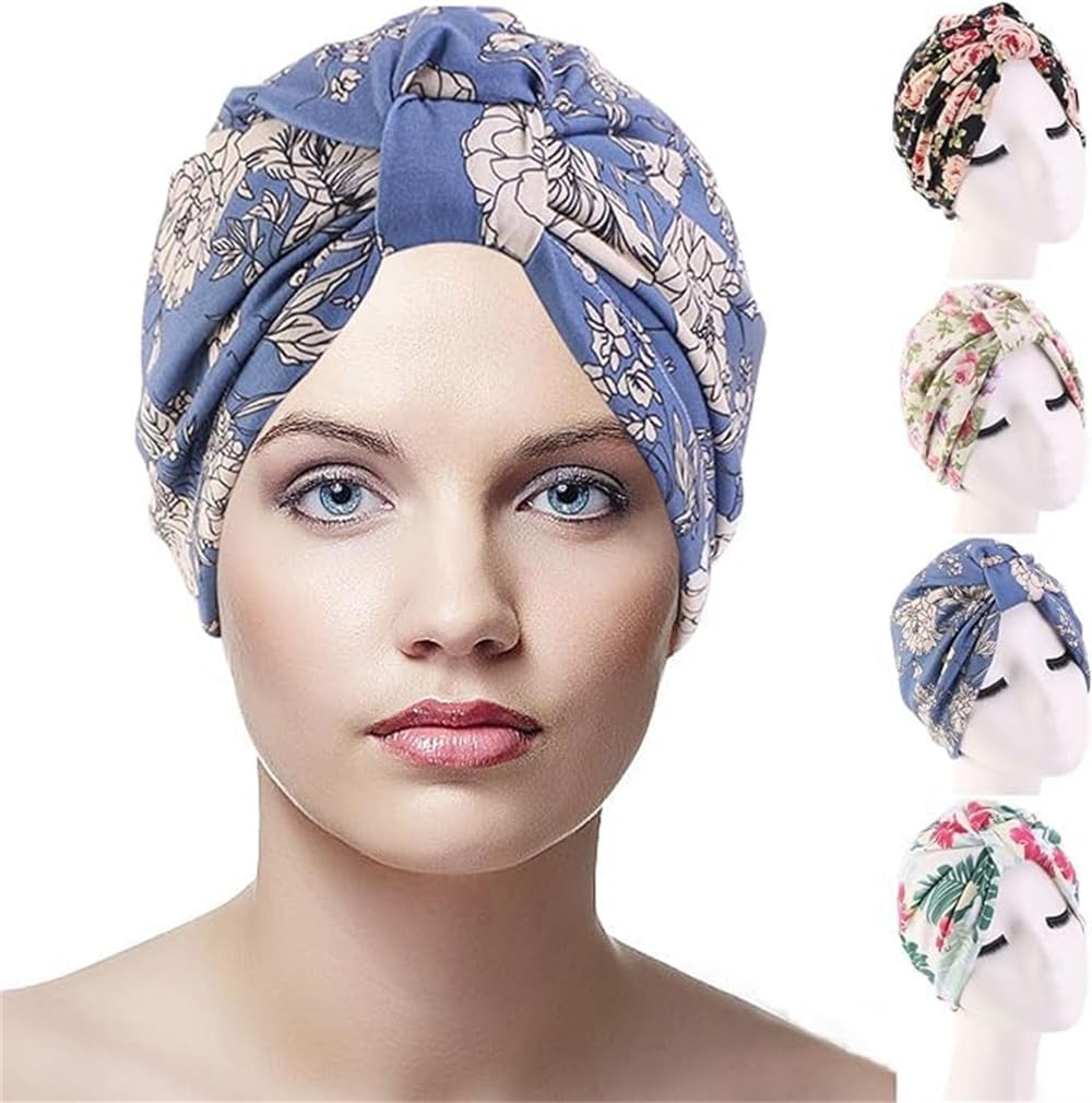 Foulard de chimio pour femme avec perte de cheveux - Bonnet de chimiothérapie - Turban
