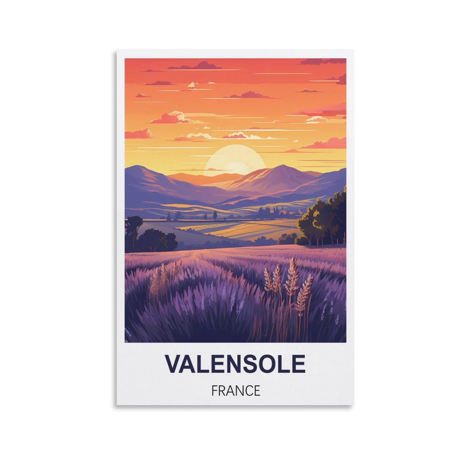 Vintage Metal Tin Sign Funny,Valensole France,Wall Decor Kitchen Garage Dining Room Home Decor Hotel Decor Gift 15x30cm