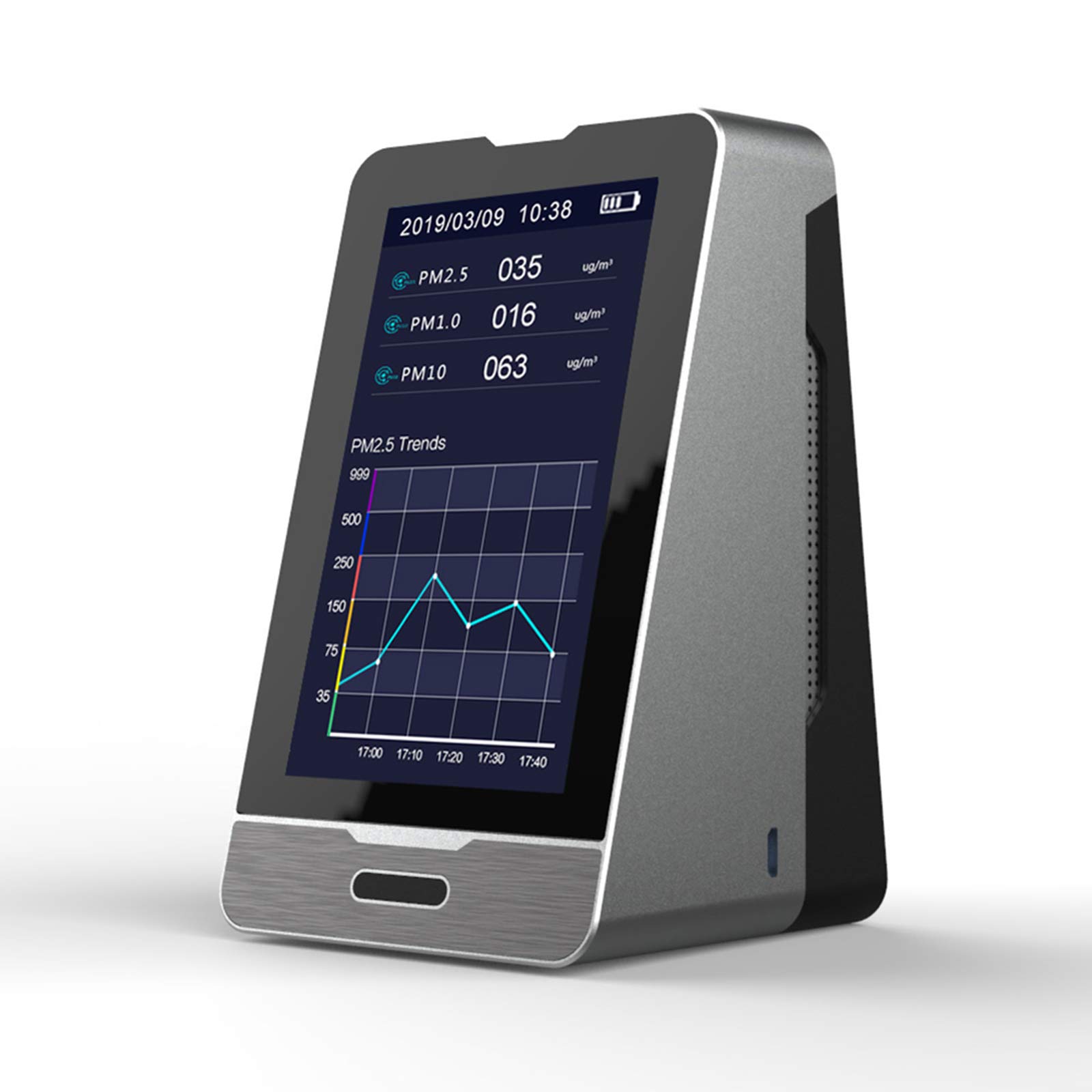 co2-monitor, Luchtkwaliteitsmonitor 5-in-1 CO2-detector for