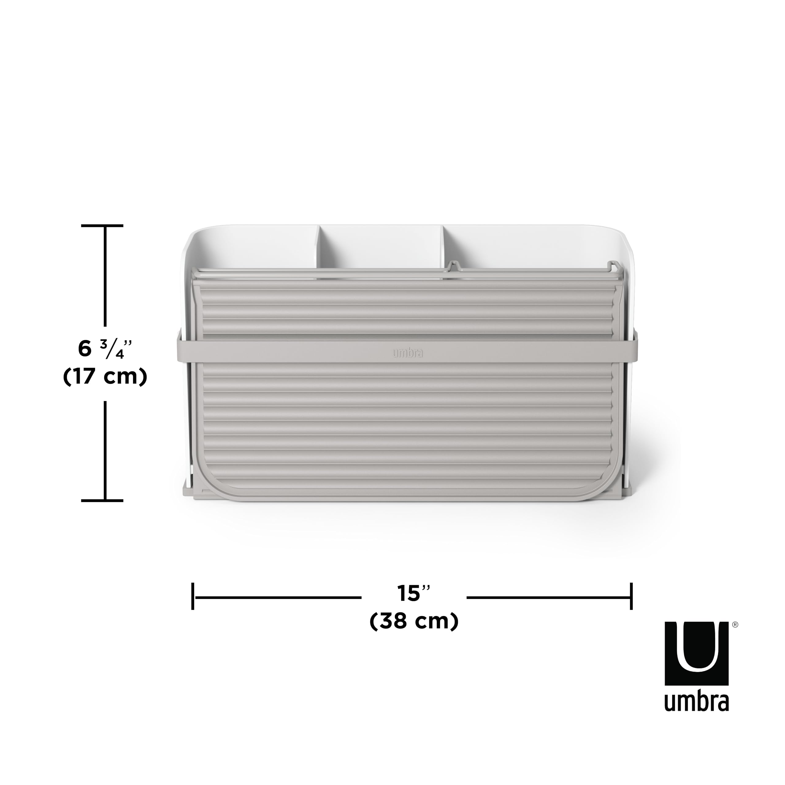 Umbra Sling Escurreplatos Plegable Junto al Fregadero, Blanco