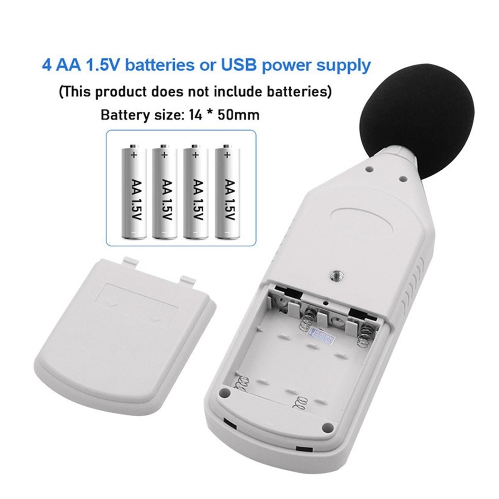 Medidor De Nivel Sonido 30-130db Decibelios Medición Volumen Almacenamiento Datos USB PrecisióN Extremadamente Alta