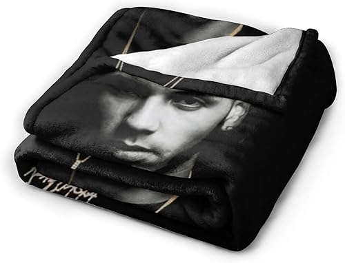 Miniatura 6 de Anuel Rapper Aa Singer - Manta de franela suave para sofá cama para sala de estar, aire acondicionado para cuatro estaciones, 80 x 60 pulgadas
