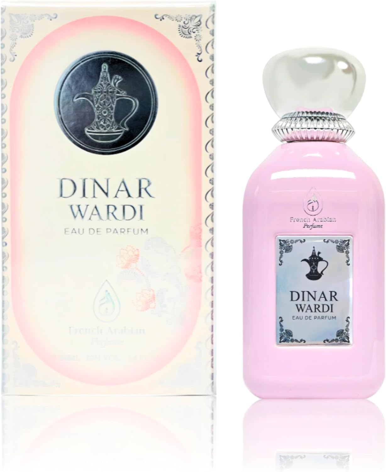 Dinar Wardi 100ml Eau De Parfum- Long-lasting Perfume for Women- Soft Musky Floral Vanilla Perfume Spray