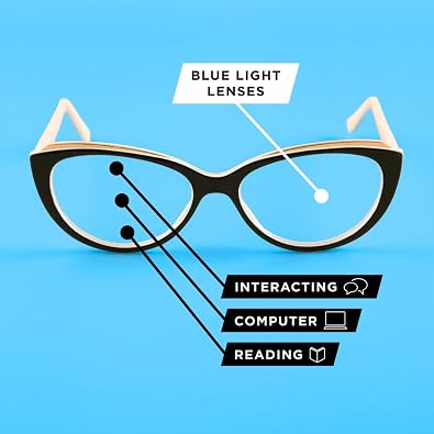 Foster Grant unisex-adult Mckay Blue Light Multifocus Reading Glasses Round reading-glasses