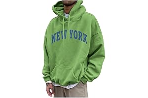 Men's zach hood Pullover 'Over Thinking New York' Sweatshirt with Pockets