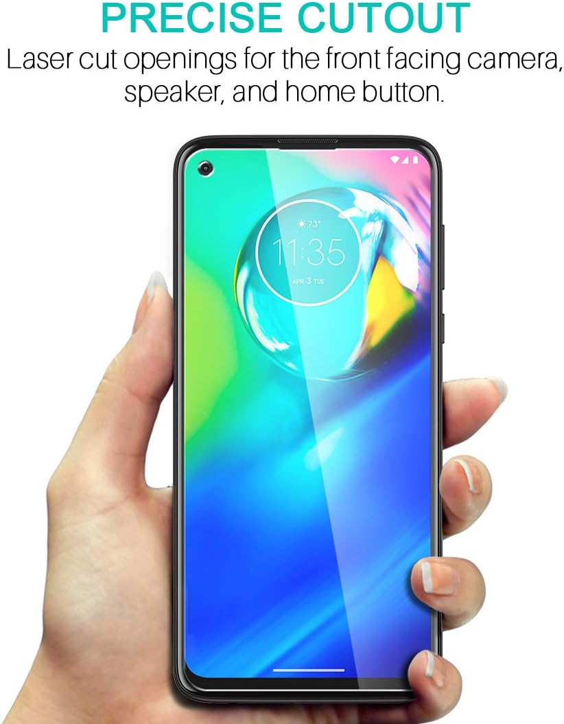LK 2 Pack Screen Protector for Motorola Moto G Power 2020 Tempered Glass, [Not Fit for 2021 Version] Easy Frame Installation, 9H hardness, Case Friendly