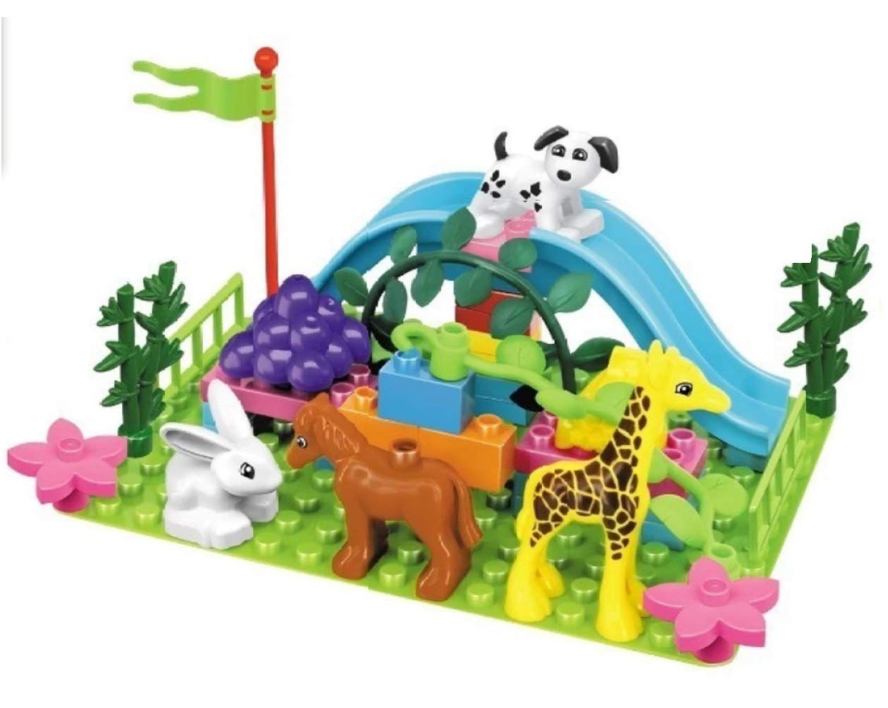 FunBlast DIY Building Block Toys for Kids Toy with Baseplate, Animal Toy for Kids Learning Toy for Kids Boys,Girls – Multicolor (B08WZQZQHT) Amazon Price History, Amazon Price Tracker