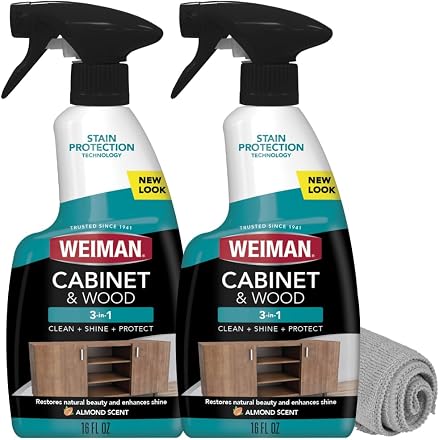Weiman Cabinet and Wood Cleaner, Shine, Clean and Protect Spray
