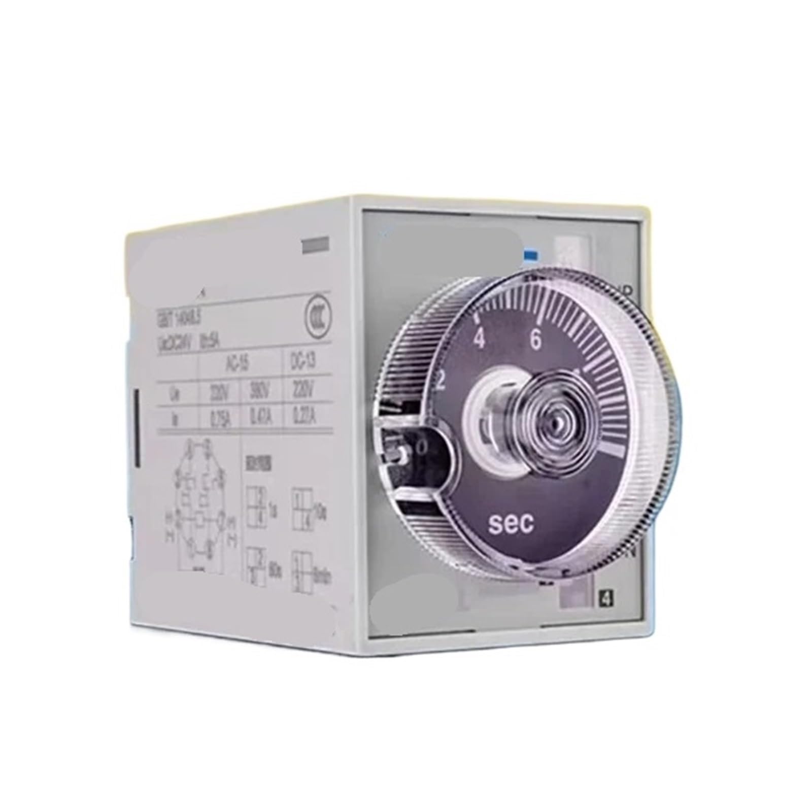 Relé de tiempo Relé de tiempo AC DC 380V 220V 24V Retardo de encendido Contacto instantáneo Interruptor de controlador ajustable(B,AC 380V)