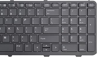 SUNMALL New Laptop Keyboard Replacement with Backlit Compatible with HP Probook 450 G0, 450 G1, 450 G2, 455 G1, 455 G2, 470 G0, 470 G1, 470 G2 Series Black US Layout