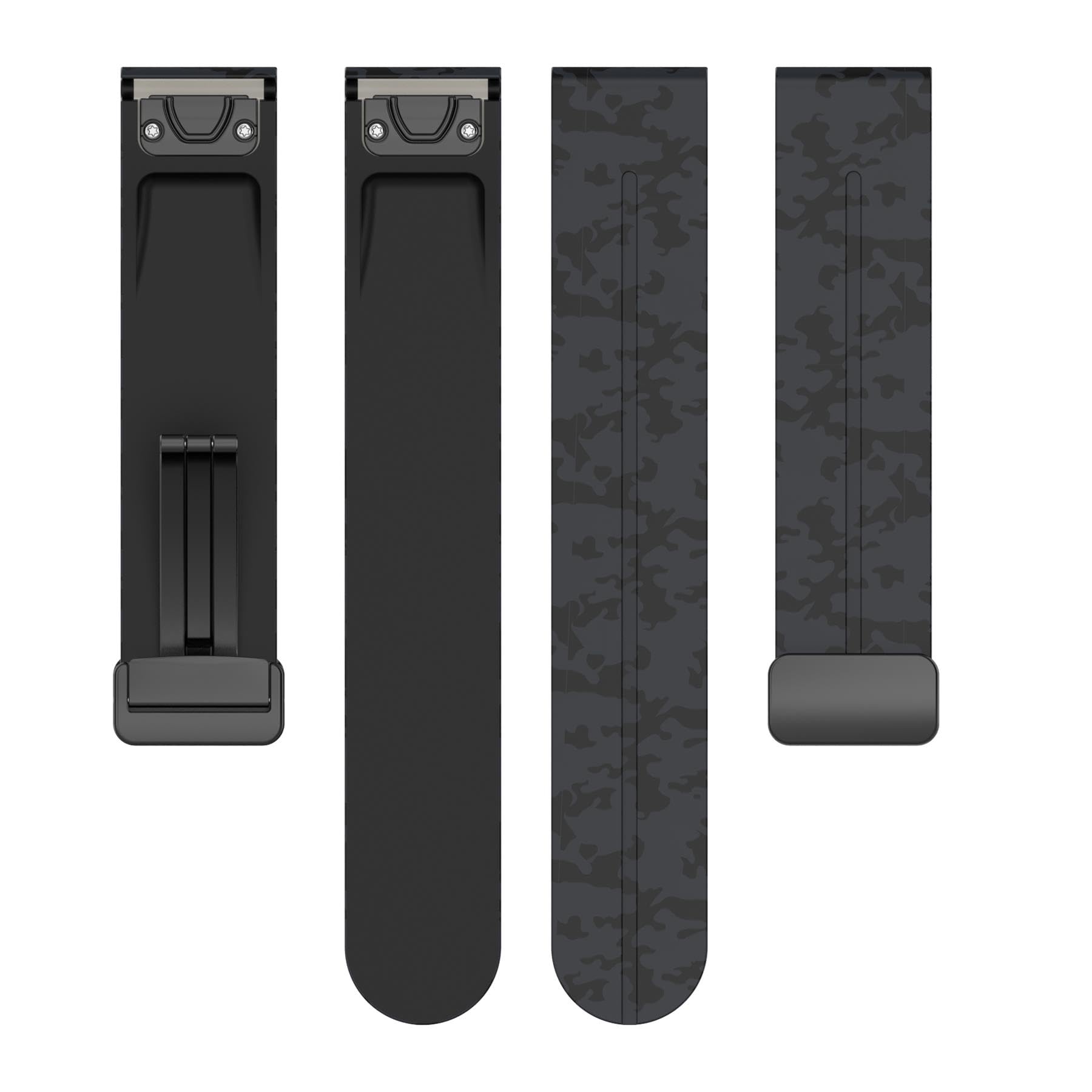 Compatibile con Garmin Fenix 7 Band 22 mm Camouflag facile da montare cinturino di ricambio in silicone per 5/Fenix 5 Plus/Fenix 6/Fenix 6 Pro/Forerunner 935/Forerunner 945/Approach S60/Quatix