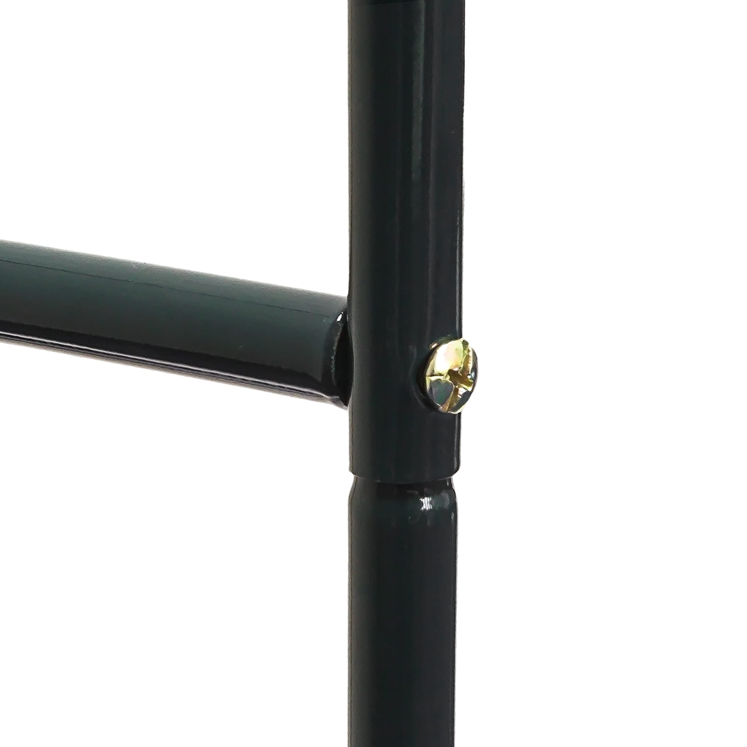 Relaxdays Arco per Rose Rampicanti, 255x140x38 cm, Struttura Resistente alle Intemperie, Design Romantico, Verde Scuro