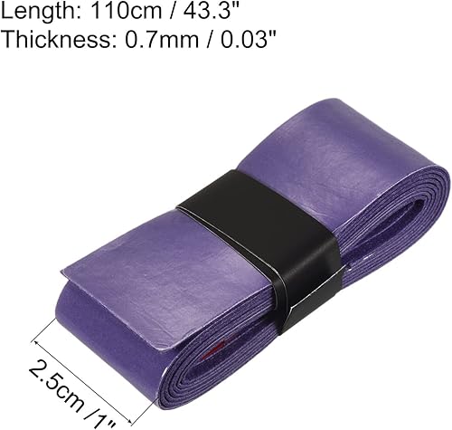 Miniatura 3 de PATIKIL Cinta de agarre para raqueta de tenis, elástica, antideslizante, absorbe el sudor para caña de pescar de bádminton