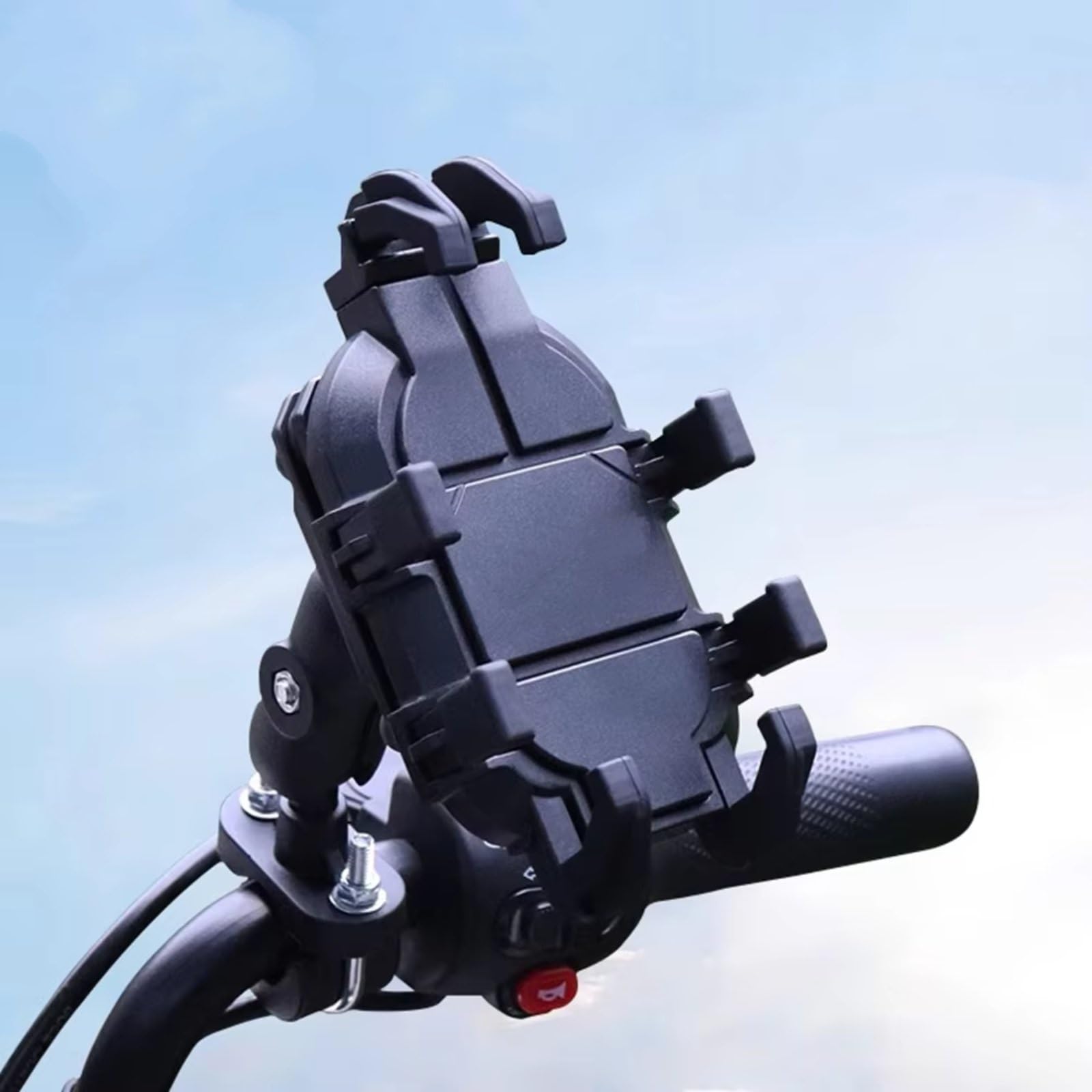 Supporto Telefono Moto Compatibile con Yamaha per YZF-R7 per YZF-R6 per YZF-R3 per YZF-R1 per YZFR15 Supporto per Telefono Cellulare per Manubrio Moto Supporto per Navigazione GPS(Handlebar)
