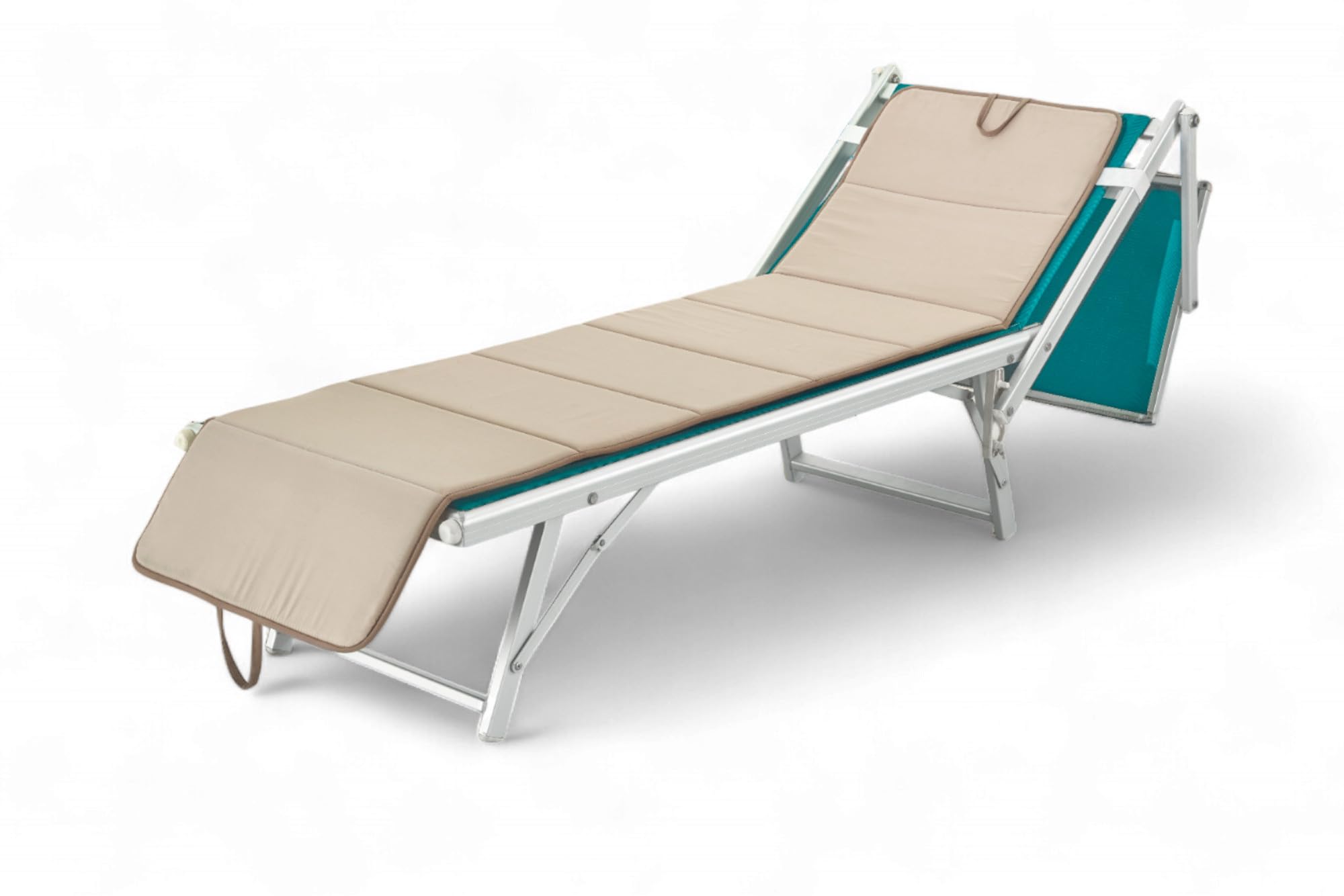 Tex family Materassino Pieghevole Double Face 52x200 cm spessore 2 cm Beige/Tortora