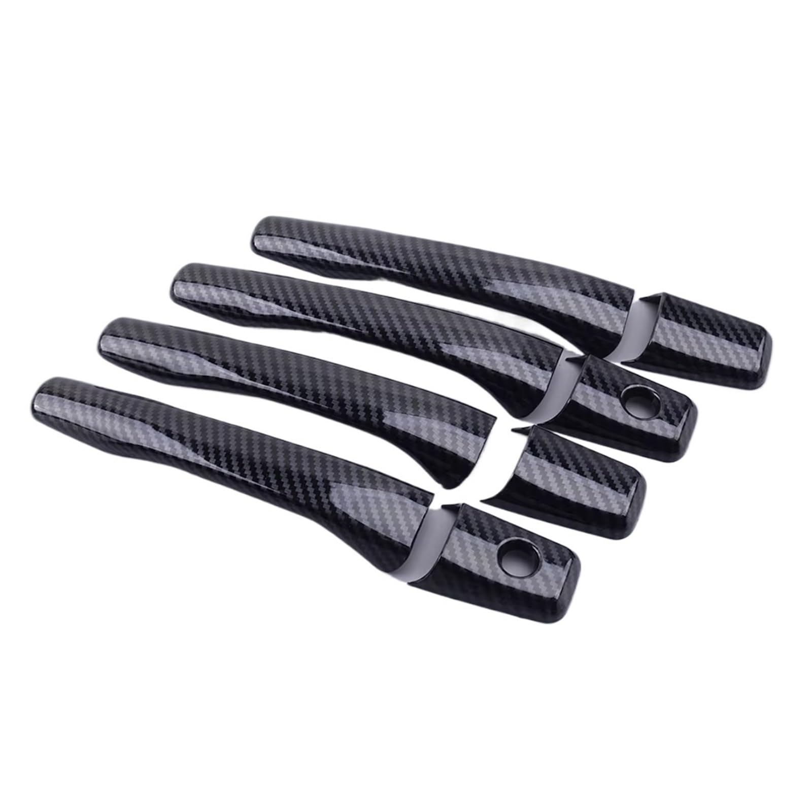 CFAYRLMS Door Handle Protector Car Exterior Door Handle Cover Trim Compatible with Mitsubishi for Lancer for EVO 2002-2007 Cap Frame Plus Extra Pair Set
