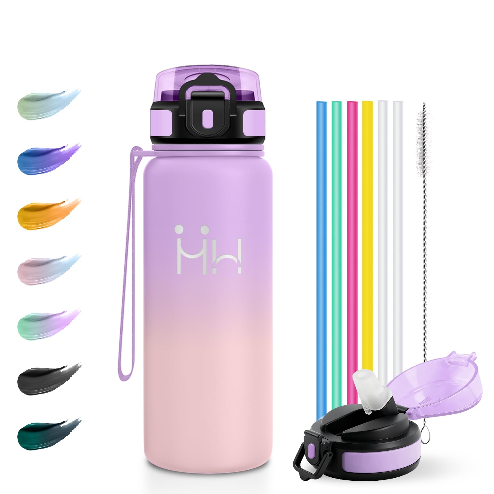 JAPORIA 750 ml Thermal Water Bottle with Straw, Double Walled Stainless Steel, BPA-Free, Ideal Bottle for Gym, Travel, Cycling