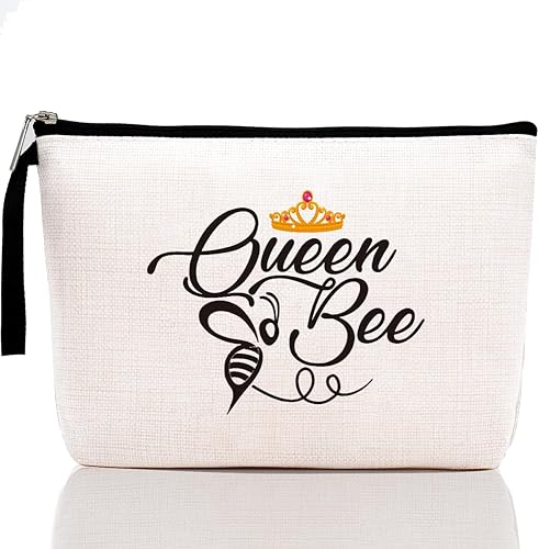 Hanamiya Na Bolsa de maquillaje inspiradora de abeja para regalo, cumpleaños de niña dulce para regalo, Multicolor reina Bee15